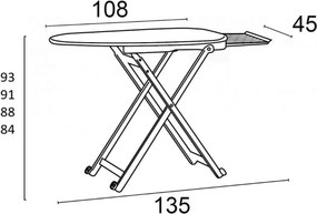 Σιδερώστρα Stirolight ARiT - Cherry Wood
