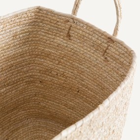 Σετ 2 πλεκτά καλάθια από σχοινί καλαμποκιού, Aiocha