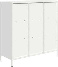 vidaXL Ντουλάπι Λευκό 101,5x39x103,5 εκ. από Χάλυβα