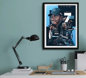 Πόστερ &amp; Κάδρο Lewis Hamilton F045 21x30cm Εκτύπωση Πόστερ (χωρίς κάδρο)