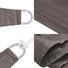 vidaXL Πανί Σκίασης Ανθρακί 5 x 7 μ. από HDPE 160 γρ./μ²