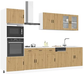 vidaXL Σετ Ντουλάπια Κουζίνας 7 Τεμαχίων Kalmar Επεξεργασμένο Ξύλο