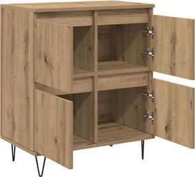 vidaXL Πλαϊνό γραφείο Artisan Oak 60 x 35 x 70 cm