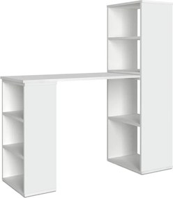 Γραφείο εργασίας πολυμορφικό Last Megapap χρώμα λευκό 119x44,7x123εκ.