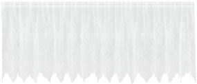 vidaXL Κουρτίνες με κουρτίνες Λευκό 400 x 120 cm Πολυεστέρας