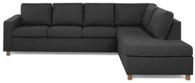 Γωνιακός Καναπές Scandinavian Choice C165, Μαύρο, 287x199x79cm
