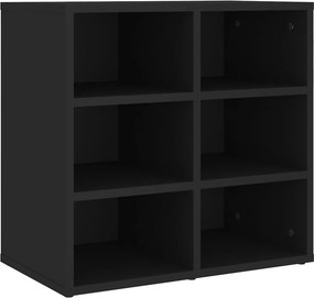 vidaXL Παπουτσοθήκη Μαύρη 52,5 x 30 x 50 εκ.