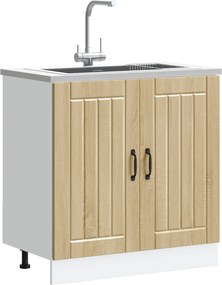 VidaXL Ντουλάπι βάσης νεροχύτη "Lucca" Sonoma Oak Engineered Wood
