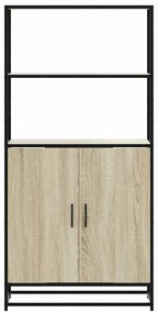 vidaXL Highboard Δρυς sonoma 68x35x139 cm Επεξεργασμένο ξύλο μέταλλο