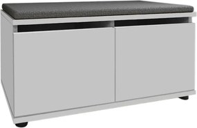 Παπουτσοθήκη Twain Megapap 8 ζευγών χρώμα λευκό 80x35x42εκ.