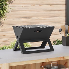 vidaXL Εξωτερική ψησταριά Μαύρο 46 x 30 x 31 εκ Ατσάλι
