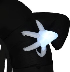 Μεγάλη Διακόσμηση Κήπου για Halloween Grim Reaper Archway Selfflatable LED Lighting 2,85m