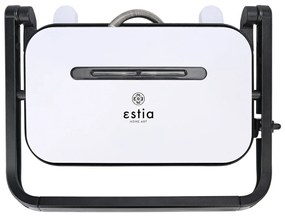Estia 06-23638 Intense Τοστιέρα 2 Θέσεων Αντικολλητική 32x26,6x11cm 1300W,  Luminus White