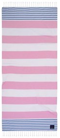 Πετσέτα Θαλάσσης - Παρεό 3814 Pink-Blue Greenwich Polo Club Beach 80x180cm 100% Βαμβάκι