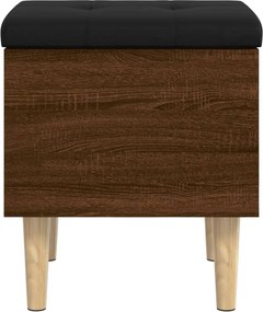 vidaXL Παγκάκι Αποθήκευσης Καφέ Δρυς 42 x 42 x 46 εκ. Επεξεργ. Ξύλο