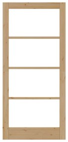 vidaXL Εσωτερική Πόρτα με Γυαλί Καφέ 93 x 202 cm