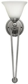 Απλίκα Φωτιστικό Τοίχου 1xE27 Νίκελ 66cm Bolla HK-BOLLA1-B Elstead Lighting-HK-BOLLA1-B-Νίκελ Ματ HK-BOLLA1-B