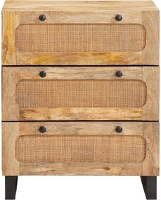vidaXL Πλαϊνό γραφείο Καφέ 60 x 33 x 75 cm Στερεό ξύλο μάνγκο