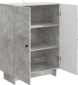 vidaXL Πλαϊνό γραφείο Γκρι Σκυροδέματος 66 x 34,5 x 90 εκ