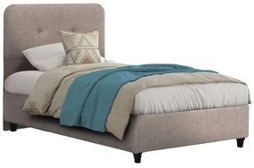 Κρεβάτι Dolores HM649.22 Για Στρώμα 90x200cm Beige Μονό Ξύλο,Ύφασμα