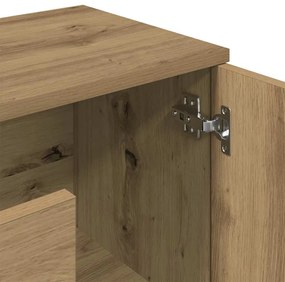 vidaXL Ντουλάπι Αρτισιανή Δρυς 90x29,5x65 εκ. από Επεξεργασμένο Ξύλο