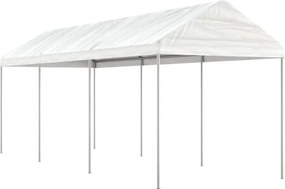vidaXL Κιόσκι με Τέντα Λευκό 6,69 x 2,28 x 2,69 μ. από Πολυαιθυλένιο