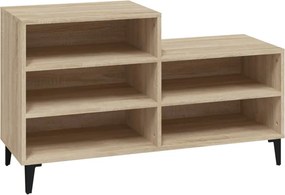 vidaXL Παπουτσοθήκη Sonoma Δρυς 102x36x60 εκ. από Επεξεργασμένο Ξύλο