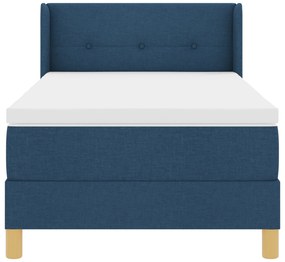 vidaXL κρεβάτι μπαλόνα και στρώμα Μπλε 90x190 εκ. Ύφασμα
