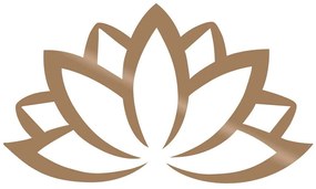 Διακοσμητικό Τοίχου Lotus Flower 891TNL1626 60x35cm Copper Wallity Metal