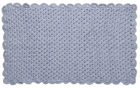 Πατάκι Μπάνιου (60x100) Silk Fashion Πλεκτό Σιέλ