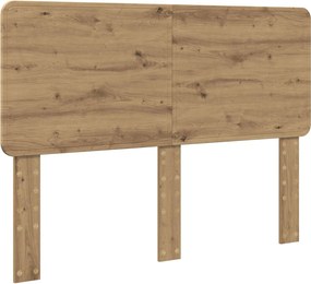 vidaXL Σκελετός Κρεβατιού Artisan Δρυς 140 x 190 cm