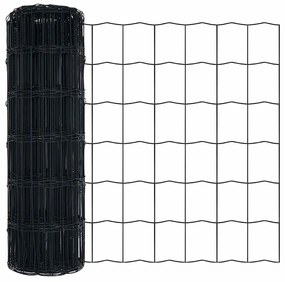 vidaXL Φράχτης Εuro Γκρι 0.4 x 10 μ Σίδηρος με επικάλυψη PVC