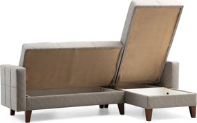 Stewehome Γωνιακός Καναπές Σχήμα L με Αποθήκευση 216x130x86 cm