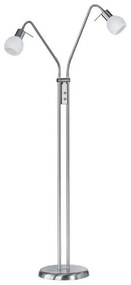 Φωτιστικό Δαπέδου Antibes R40172007 2xE14 28W 25X55X125cm Nickel Mat RL Lighting Metal, Glass