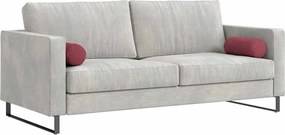 vidaXL Μαξιλάρια Στήριγμα 2 pcs Κόκκινο Ø 15 x 40 εκ ύφασμα