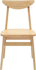 vidaXL Καρέκλες φαγητού 2 pcs Φυσικό 42 x 47.5 x 81 εκ