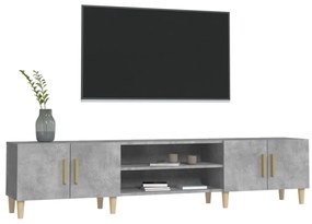 vidaXL Έπιπλο Τηλεόρασης Γκρι Σκυρ. 180x31,5x40 εκ. Επεξ. Ξύλο