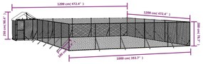 ΚΛΟΥΒΙ ΣΚΥΛΟΥ ΕΞ. ΧΩΡΟΥ ΜΕ ΟΡΟΦΗ ΑΣΗΜΙ 12X12X2,5 Μ ΓΑΛΒ. ΑΤΣΑΛΙ 3190474