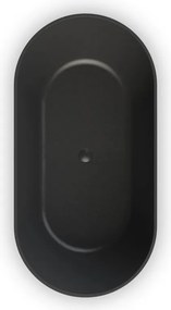 Sirene Cusco Cast Marble 16585 Black Matt - Μπανιέρα Ελευθερης Τοποθετησης 165x85