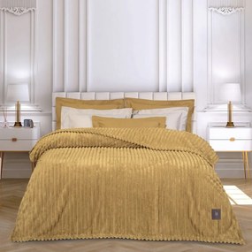 Κουβέρτα 3488 Fleece Ochre Greenwich Polo Club Μονό 160x200cm Πολυέστερ