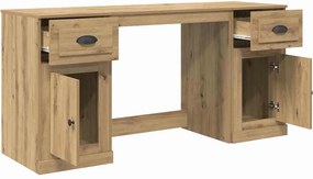 vidaXL Γραφείο με Ντουλάπι Artisan Oak Επεξεργασμένο Ξύλο