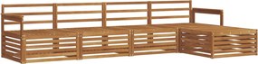 vidaXL Σειρά Καναπέ Εξωτερικού 5 pcs Φυσικό