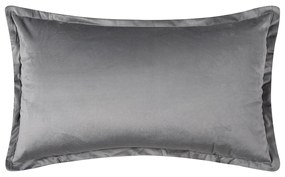 Βελουτέ Διακοσμητική Μαξιλαροθήκη (35x60) Silk Fashion A804 Ανοιχτό Γκρι