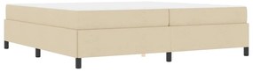 vidaXL Κρεβάτι με ελατήρια Κρέμα 200 x 200 cm