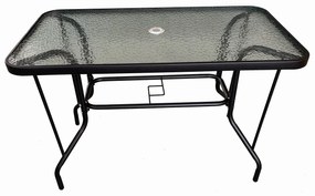 Τραπέζι Μεταλλικό ArteLibre Serefina Μαύρο 100x60x70cm