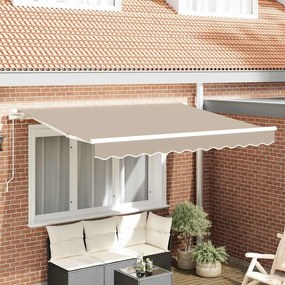 vidaXL Ύφασμα αντικατάστασης τέντας Μπεζ 350 x 250 εκ Καραβόπανο