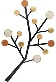 Κρεμάστρες Τοίχου Bubble Tree Μεταλλικό Μπεζ/Χρυσό 66.5x5.5x112εκ. - Μπεζ