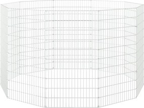 vidaXL Περίφραξη Ζώων Ελεύθερης Βοσκής 10 Πάνελ 54x100εκ. Γαλβ. Σίδερο