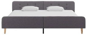 vidaXL Πλαίσιο Κρεβατιού Ανοιχτό Γκρι 180 x 200 εκ. Υφασμάτινο
