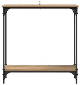 vidaXL Τραπέζι κονσόλας με ράφι Artisan Oak 75 x 22,5 x 75 εκ